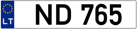 Trailer License Plate